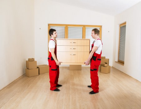 Packed moving boxes ready for a White City home relocation